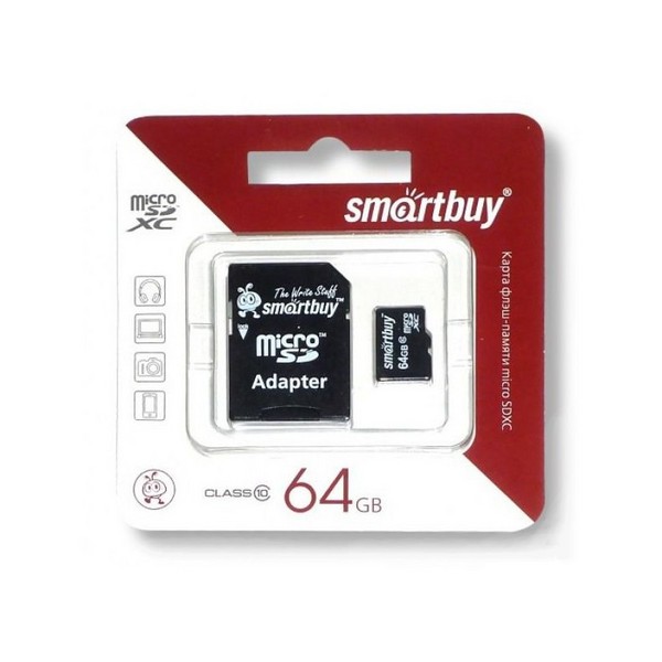    : MicroSD SmartBuy 64    HC  10
