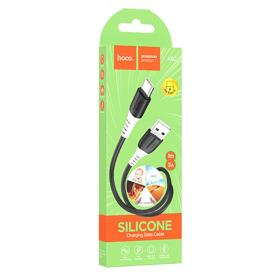    : USB  Hoco X82 Type-C 1m 3.0A  silicone