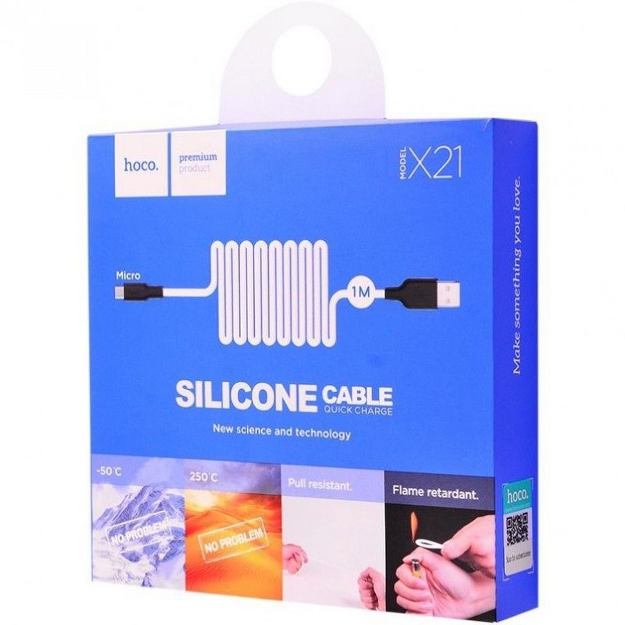    : USB  Hoco X21 micro 1m  silicone