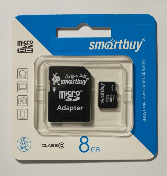    : MicroSD SmartBuy 8    HC  10